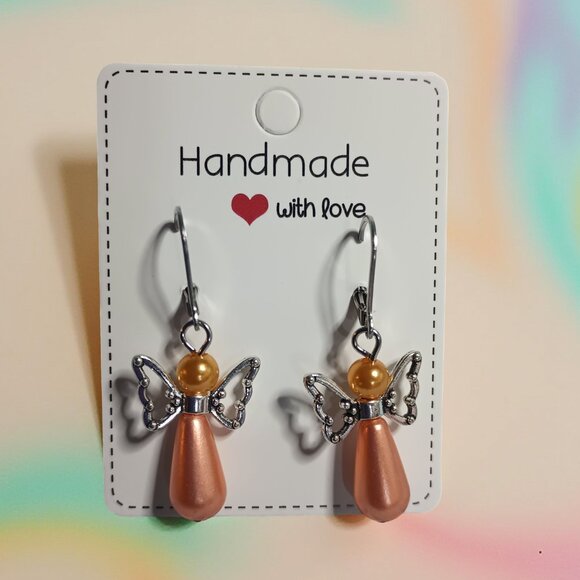 2 for $12 Angel Earrings with Leverback Hoops Christmas Angel - Picture 12 of 16